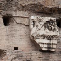 Baths of Caracalla - View of a fragment of a carved relief frieze