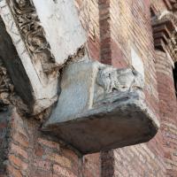 Casa dei Crescenzi - Exterior: Detail of Lion Ornamentation on Eastern Facade