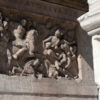 Arch of Constantine - Detail: View of a Trajanic Relief depicting the Dacian War on the inside of the Main Arch of the Arch of Constantine
