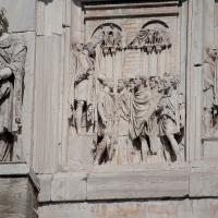 Arch of Constantine - View of Relief Panels from a monument to Marcus Aurelius depicting a Captured Chieftan before the Emperor