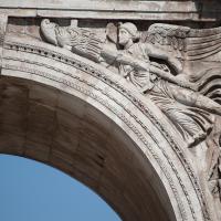 Arch of Constantine - View of a Victory with a Trophy from the right Spandrel on South Facade of the Arch of Constantine