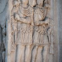 Arch of Constantine - View of Soldiers on the Base of a Column on the Arch of Constantine