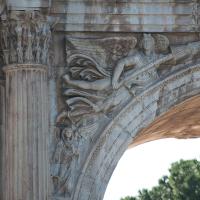 Arch of Constantine - View of a Victory with a Trophy from the left Spandrel on North Facade of the Arch of Constantine