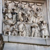 Arch of Constantine - View of a Relief Panel from a monument to Marcus Aurelius depicting the Distribution of Money to the Poor on the North Facade of the Arch of Constantine