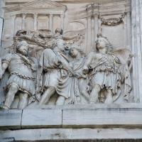 Arch of Constantine - View of a Relief Panel from a monument to Marcus Aurelius depicting the Emperor's Arrival into Rome on the Arch of Constantine
