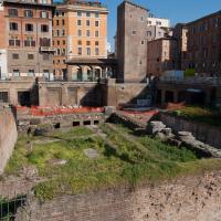 Largo Argentina - View of Temple D of the Largo di Torre Argentina group from the southwest corner