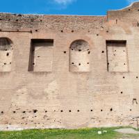 Palace of Domitian - View of a wall with niches on the Palatine Hill