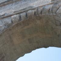Porta Maggiore - View of the the underside of the main arch of Porta Maggiore