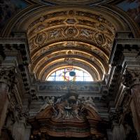 Sant'Agnese in Agone - Interior: Detail of main altar ceiling 