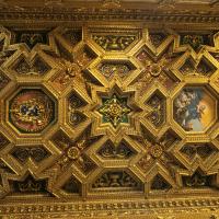 Santa Maria in Trastevere - View of the ceiling of Santa Maria in Trastevere