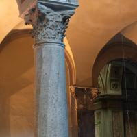San Nicola in Carcere - View of an ancient column in San Nicola in Carcere
