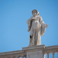 Saint Peter's Square - Exterior: Saint Francis of Paolo (by Francesco Antonio Fontana) on the South Colonnade of St. Peter's Square