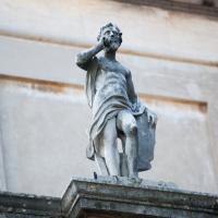 Cortile Della Pigna - View of a Statue on the Cortile Della Pigna in the Vatican Museum 