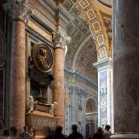 Saint Peter's Basilica - Interior: View of Saint Peter's Basilica looking towards the Monument to Christina of Sweden