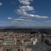 Rome - Exterior: View of Rome from the Dome of Saint Peter's Basilica looking East