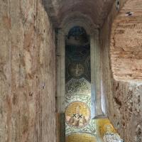 Pammakaristos Church - Interior: South Side Aisle, Mosaic Panels, Vaulting