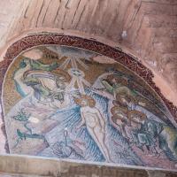 Pammakaristos Church - Interior: Baptism of Christ Mosaic Detail, South of Main Dome