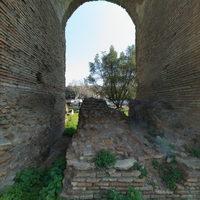 Porta Maggiore - Exterior: View from East (into Arch South of Porta Maggiore)