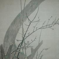 Daijoji - Kyakuden (Guest Hall), Interior: Duck Room, Plum Blossoms and Swimming Birds, detail