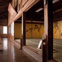 Daijoji - Kyakuden (Guest Hall) Interior: View of Peacock Room and hallway