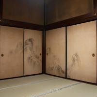 Daijoji - Kyakuden (Guest Hall) Interior: Mountain Peaks Above the Clouds (Bare Mountain) Room