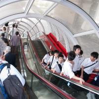 Edo-Tokyo Museum - Interior: Escalator