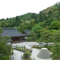 Ginkakuji - Exterior: View of Temple Grounds from Kannonden (Ginkaku or Silver Pavilion)