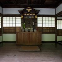 Ginkakuji - Interior: Kannonden (Ginkaku or Silver Pavilion), First Level, Shinkudan (Empty Heart Hall)