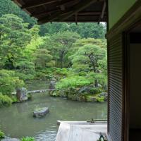 Ginkakuji - Exterior: Kinkyochi Pond viewed from Togudo