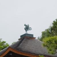 Ginkakuji - Exterior:  Kannon-den (Ginkaku or Silver Pavilion), Detail of Bronze Phoenix