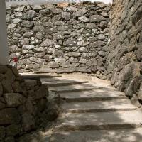 Himeji Castle - Exterior: Stone Rampart and Stairway