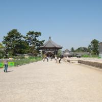 Kofukuji - Exterior: view looking South along path to the Nanendo (Southern Octagonal Hall)
