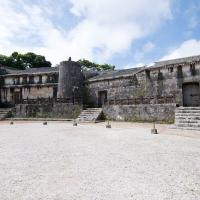 Tamaudun Mausoleum - Exterior: Inner Courtyard and Three Mausoleum Chambers