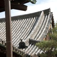 Nijo Castle - Ninomaru Palace, Exterior: Detail of Roof Tiles
