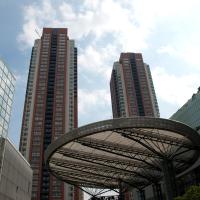 Roppongi Hills - Exterior: Residential Towers from Roppongi Hills Arena