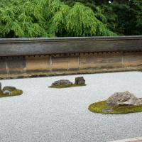 Ryoan-ji - Karesansui (Dry Landscape) Rock Garden, Detail of Rocks