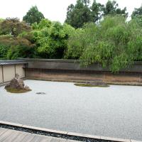 Ryoan-ji - Karesansui (Dry Landscape) Rock Garden, View from Hojo (Main Hall)