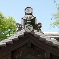 Todaiji - Kaidan-in, Exterior: Outer Gate Roof Detail