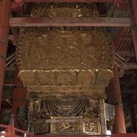 Todaiji - Great Buddha Hall (Daibutsen), Interior: Rear View of Kokuzo Bosatsu