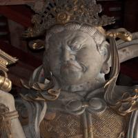 Todaiji - Great Buddha Hall (Daibutsen), Interior: Tamonten, Guardian of the North, Detail