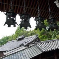 Todaiji - Nigatsudo, Exterior: View from Porch with Lanterns
