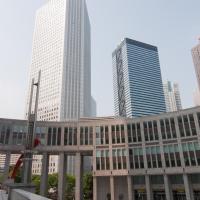 Tokyo Metropolitan Government Building (Tokyo City Hall) - Exterior: Assembly Building and Roadway