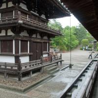 Toshodaiji - Koro (Drum Tower), Exterior: View from Raido (Whorship Hall)/Higashimuro (Eastern Preist's Quarters)