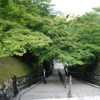 Kiyomizudera - Stairs Leading from Hondo down to Otowa Falls
