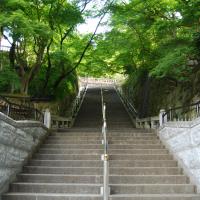 Kiyomizudera - Stairs Leading from Otowa Falls up to the Hondo