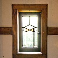 Frederick C. Robie House - Interior: Servants room closet window