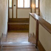 Frederick C. Robie House - Interior: Stair between servants level and laundry