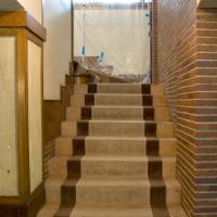 Frederick C. Robie House - Interior: Stair from entrance hall