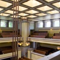 Unity Temple - Interior: View of temple from balcony.