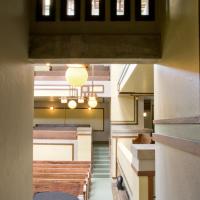 Unity Temple - Interior: View into Temple from Choir stair